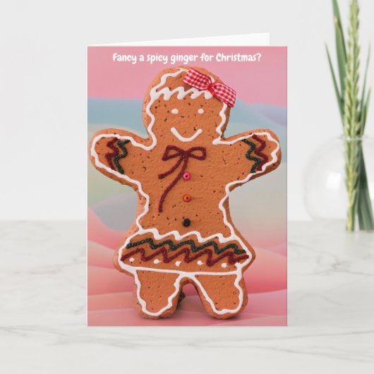 Fancy a spicy ginger for Christmas? カード (正面)