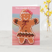 Fancy a spicy ginger for Christmas? カード (黄色い花)