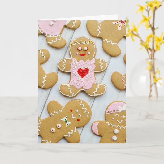 Fancy a spicy ginger for Christmas? カード (黄色い花)