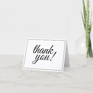 Fancy and Luxurious "thank you!" Postcard カード