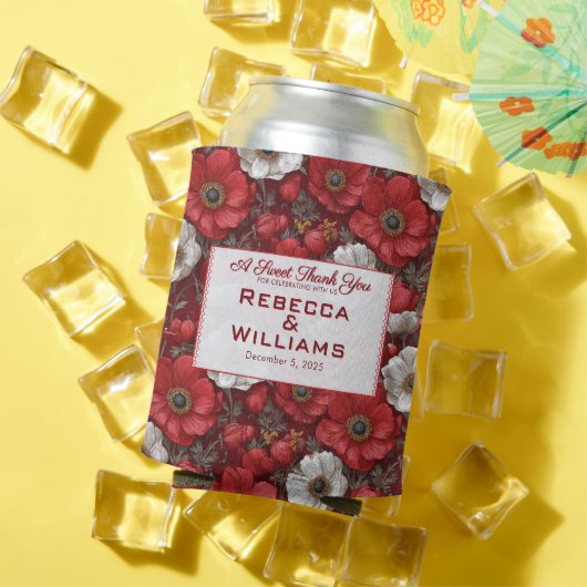 Fancy Anemones Petal Summer Wedding 缶クーラー (インサイチュ 夏)