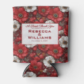 Fancy Anemones Petal Summer Wedding 缶クーラー (正面)