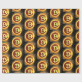 fancy Bitcoin Only ラッピングペーパー (フラット)