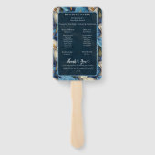 Fancy Blue Calla Lilies Charm Destination Wedding ハンドファン (裏面)