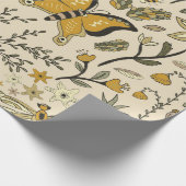 Fancy Butterflies and Flowers 2 ラッピングペーパー (角)