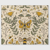 Fancy Butterflies and Flowers 3 ラッピングペーパー (フラット)