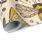 Fancy Butterflies and Flowers 3 ラッピングペーパー (ロールコーナー)