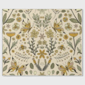 Fancy Butterflies and Flowers 4 ラッピングペーパー (フラット)