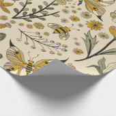 Fancy Butterflies and Flowers 4 ラッピングペーパー (角)