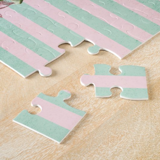 Fancy Cheshire Cat Collage ジグソーパズル (側面)