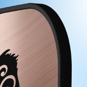 Fancy Chicken Silhouette in Faux Copper n Black ピックルボールラケット