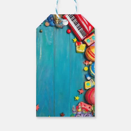 Fancy Christmas Personalized Childs ギフトタグ (裏面)