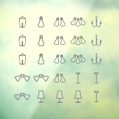 Fancy cling labels for switches. Grey. Small ウィンドウサイン (シート3)