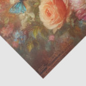 Fancy Elegant Feline Floral Decoupage  薄葉紙 (詳細)