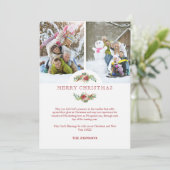 Fancy Floral Poinsettias Garland Christmas Photos (スタンド正面)