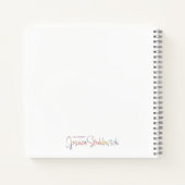 Fancy Floral spiral notebook ノートブック (裏面)