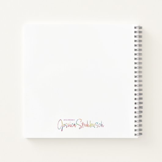 Fancy Floral spiral notebook ノートブック (裏面)