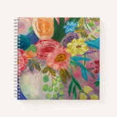 Fancy Floral spiral notebook ノートブック (正面)