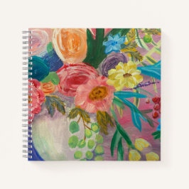 Fancy Floral spiral notebook ノートブック