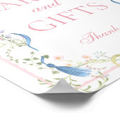 Fancy Florals Graduation Cards and Gifts Sign ポスター (角)