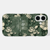 Fancy Green Gardenias Accent Floral Wedding Case-Mate iPhoneケース (裏面 (横))
