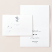 Fancy Groomsman Funny Wedding Minimalist 箔カード (ディスプレー)