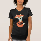 Fancy Hipster Red Fox Tシャツ (正面)