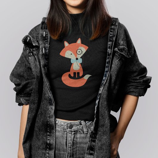 Fancy Hipster Red Fox Tシャツ