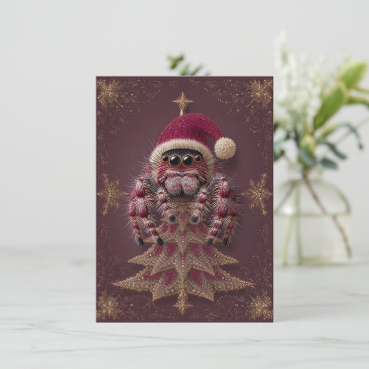 Fancy Jumping Spider Christmas Cards シーズンカード (スタンド正面)