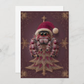 Fancy Jumping Spider Christmas Cards シーズンカード (正面/裏面)