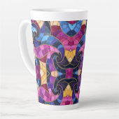 Fancy Mosaic Latte Coffee Mug カフェラテマグ (左アングル)