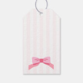 Fancy One Bow Floral 1st Birthday ギフトタグ (裏面)