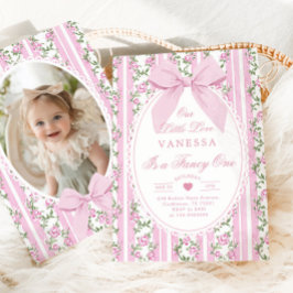 Fancy One Love Shack Vintage Bow 1st Birthday 招待状