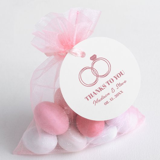 Fancy Original Modern Wedding Rings Thanks to You ラバースタンプ