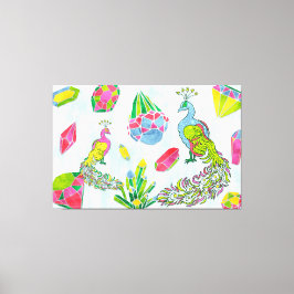 Fancy Peacocks キャンバスプリント