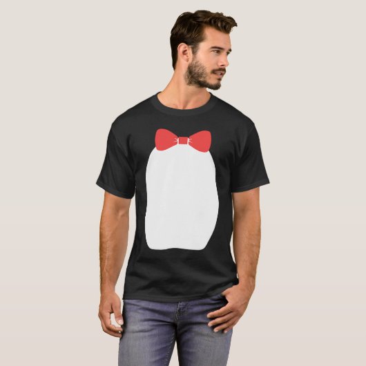 Fancy Penguin Bow Tie Halloween Costume Tシャツ (正面フル)