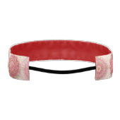 Fancy Pink Floral アスレチックヘッドバンド (裏面)