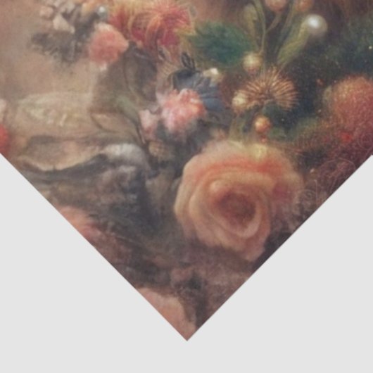 Fancy Pink Floral Shabby Chic Cat Decoupage  薄葉紙 (詳細)