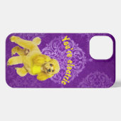 Fancy Poodle Dog Phone Case iPhoneケース (裏面横)
