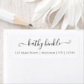 Fancy Print Return Address Label ラベル (インサイチュ)