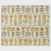 Fancy Scandinavian Flowers ラッピングペーパー (フラット)