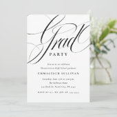 Fancy Script Graduation Party 招待状 (スタンド正面)