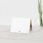 Fancy Script Wedding Folded Thank You Card サンキューカード (裏面)