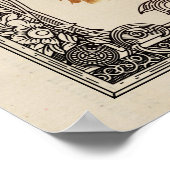 Fancy Steampunk Cat Portrait ポスター (角)