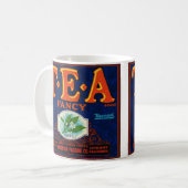 Fancy Tea Label Mug コーヒーマグカップ (正面左)