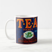 Fancy Tea Label Mug コーヒーマグカップ (左)