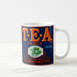 Fancy Tea Label  Mug コーヒーマグカップ