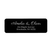 Fancy Timeless Minimalist Wedding | Personalized ラベル (正面)