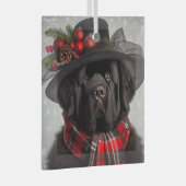 Fancy Vintage Lady Christmas Newf Ornament ガラスオーナメント (正面右)