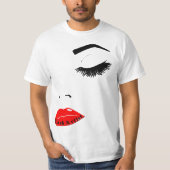 Fancy Women's Makeup-Lash Extensions Artist Print Tシャツ (正面)